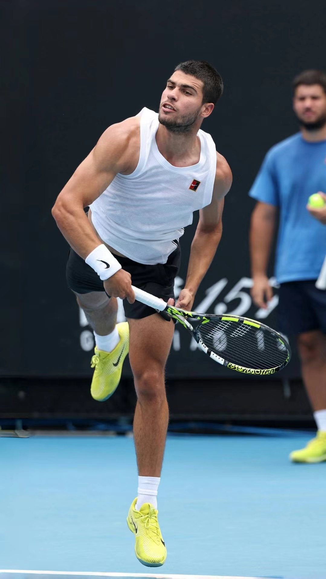 澳网力克戴维斯杯，阿尔卡拉斯高光表现